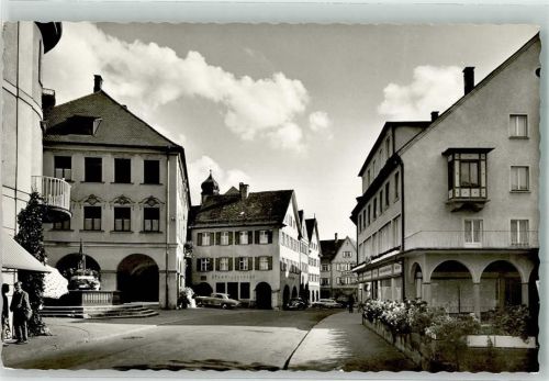Leutkirch Rathaus Stadt-Apotheke VW Käfer Oldtimer