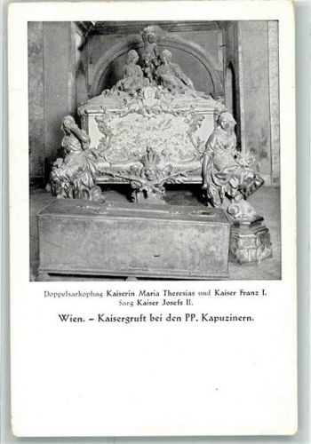 Wien Kaisergruft Sarkophag KAiserin Maria Theresia und Kaiser Franz I Sarg Kaiser Josef II