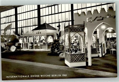 Westend 1963 Grüne Woche Halle VI Pommern Ausstellung Marokko