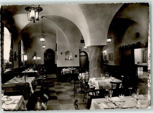 Ebrach Gasthaus Hotel Klosterbräu Gastraum gedeckter Tisch