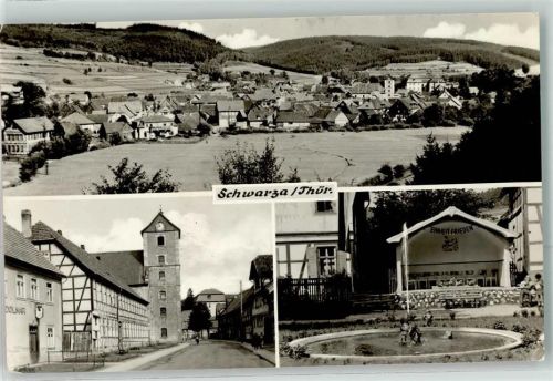 Schwarza Springbrunnen Osterkirchturm