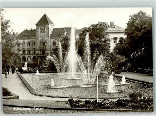 Halle Postamt Wasserspiele