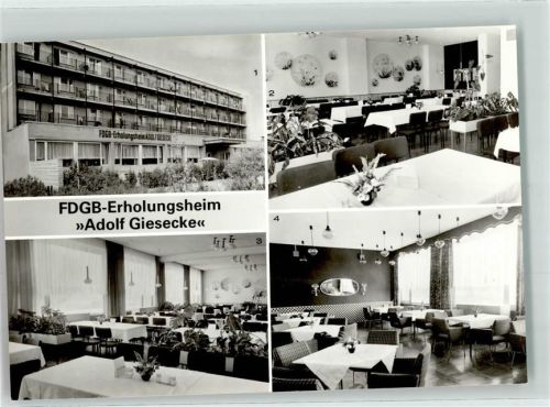 Flecken Zechlin FDGB Erholungsheim Adolf Giesecke Gasthaus Cafe