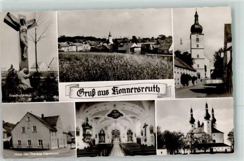 Konnersreuth Friedhoskreuz Haus der Therese Neumann