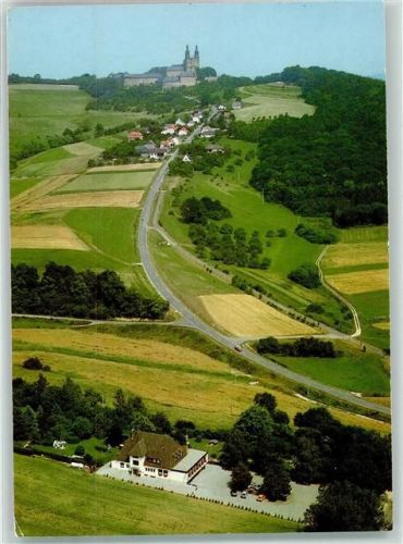 Staffelstein Fliegeraufnahme Berggasthof am Banzer Wald Gasthaus Kirche Auto