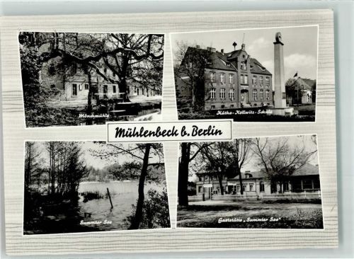 Mühlenbeck Mönchmühle Summter See Gasthaus Summter See Käthe-Kollwitz-Schule