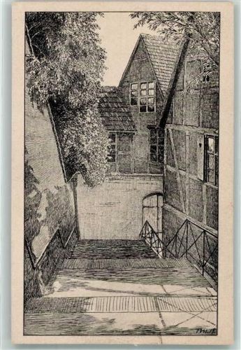 Havelberg An der Domtreppe signiert