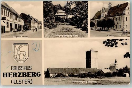 Herzberg Torgauer Straße Rathaus Wasserturm mit Sternwarte