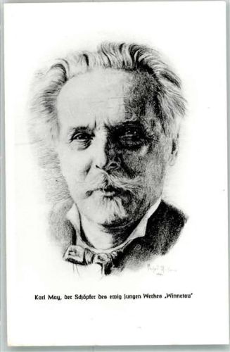 Der Schöpfer von Winnetou Bildkarte