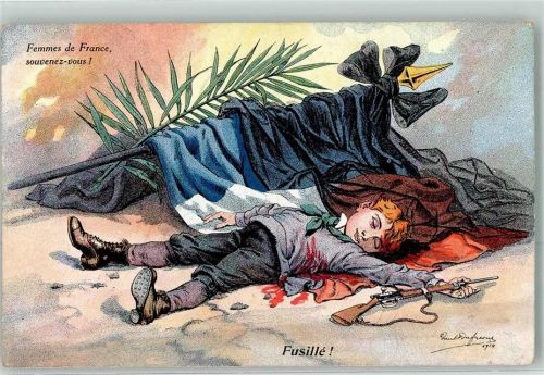 sign.Dufresne Paul Femmes de France Fusille E.B. Les Poilus 1 Serei