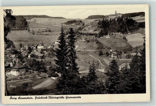 Ludwigsstadt Burg Lauenstein Grenzwarte