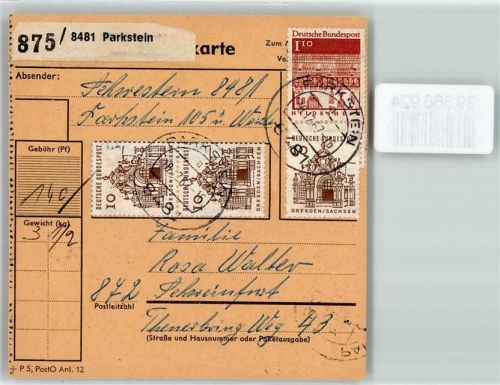 Parkstein Paketkarte