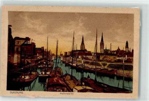 Duisburg Hafen Binnenschiff Schwanentor