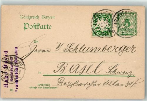 Frankenthal 1903 Mischfrankatur