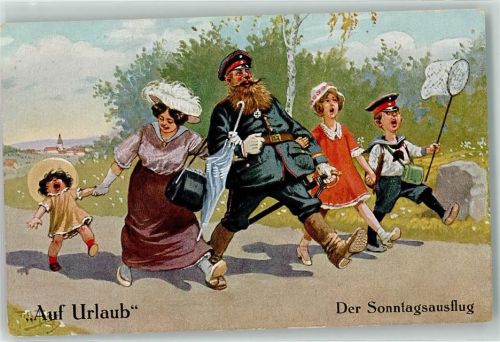 Serie Auf Urlaub Sonntags-Ausflug WK I AK