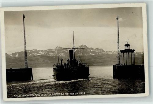 Friedrichshafen Schiff Hafeneinfahrt Säntis
