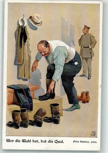 sign.Schulze Felix Stiefel Wer die Wahl hat hat die Qual SVD Serie 4201-2