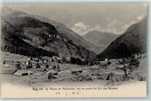 Vallorcine 1905 la Valee de Vallorcine vue au sortie du Col des Montefs