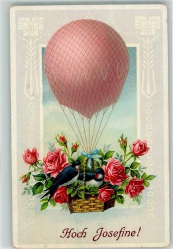 1913 Hoch Josefine Ballon Rosen Schwalben SB Nr.904