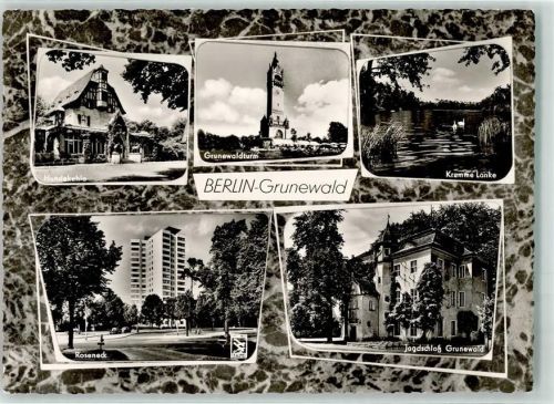 Grunewald Hundekehle Grunewaldturm Krumme Lanke Roseneck Jagdschloss Grunewald