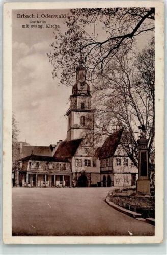 Erbach Rathaus Ev. Kirche