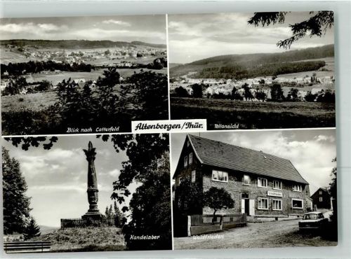 99894 O5801 Altenbergen - Kandelaber Gasthaus Waldfrieden