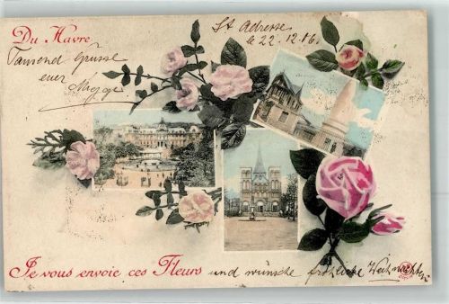 Sainte-Adresse 1916 Ort handschriftlich