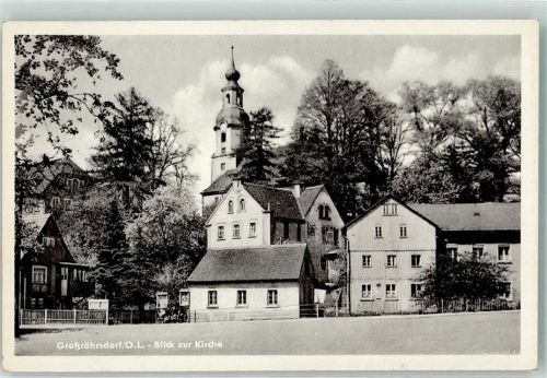 Großröhrsdorf Blick zur Kirche