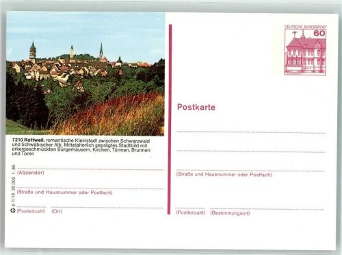 Rottweil mit Heilig-Kreuz-Münster und Kapellenkirche