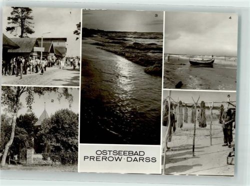 Ostseebad Prerow Badestraße Fischerstrand Fischernetze