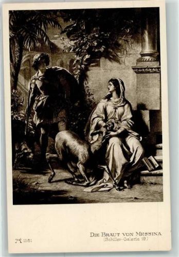 Schiller Galerie Nr.19 Die Braut von Messina Reh Verlag Ackermann Nr.1581 Serie 127