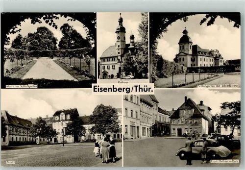 Eisenberg im Schlßgarten Rathaus Markt Schloßkirche Ernst-Thalmann Platz DKW