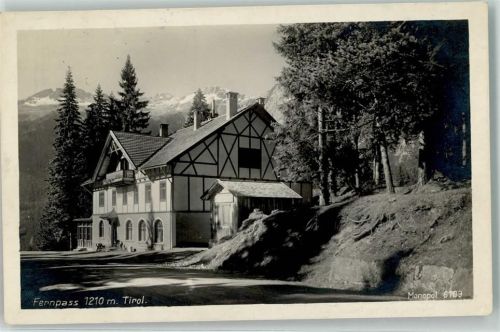 6465 Nassereith Foto AK Fernpass Alpenhotel Heel Hotelstempel