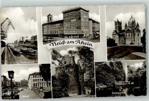 Neuss Bahnhof Hafen Marktpatz Kirche St. Quirinus