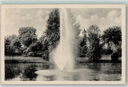 Bischofswerda Park Wasserfontaine