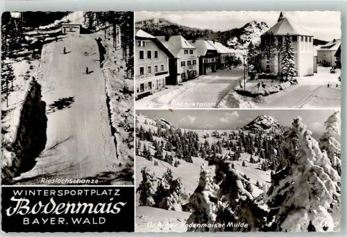 Bodenmais Winter Rieslochschanze Marktplatz Mulde