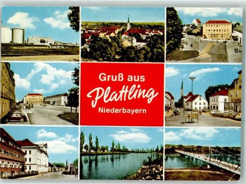 Plattling Mehrbildkarte