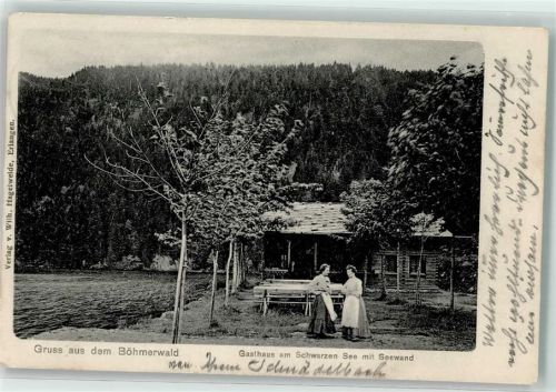 Zelezná Ruda 1911 Gasthaus am schwarzen See