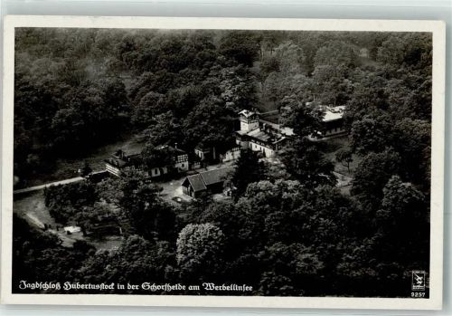 Joachimsthal Fliegeraufnahme Jagdhaus Hubertusstock Schorfheide Werbellinsee