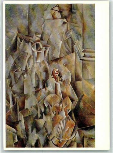 Basel Violine und Krug Kubismus sign.Georges Braque Kunstmuseum Nr.4789