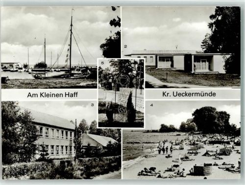 Ueckermünde Hafen Strandhalle Urlaubersiedlung Haffblick Polytechnische Oberschule August Bebel Strand Haffjungfrau Ilona