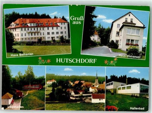 Hutschdorf 1976 Haus Bethanien Haus Immanuel Liegehallen Schwimmbad