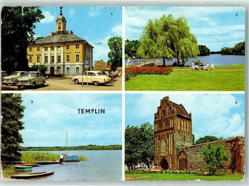 Templin Rathaus Stadtsee Lübbesee Prenzlauer Tor