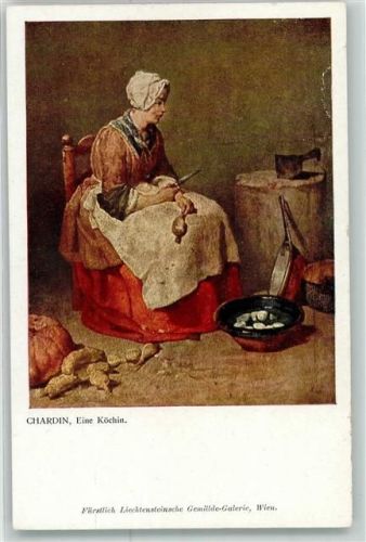 Eine Köchin sign.Chardin Fürstlich Liechtensteinsche Gemälde Galerie
