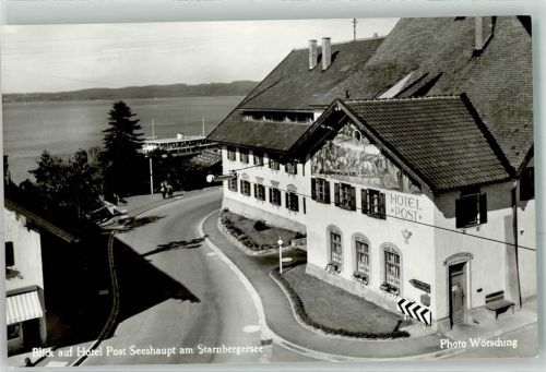 82402 W8124 Seeshaupt Foto AK Hotel Post