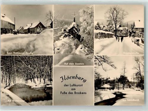 Ilsenburg Ersnt-Thälmann Straße Ilsestein Kroatenstrasse Winter
