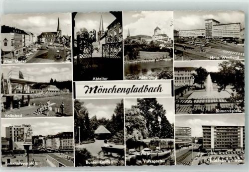 Mönchengladbach Marktplatz Volksgarten Schwimmbad Abtreiberg