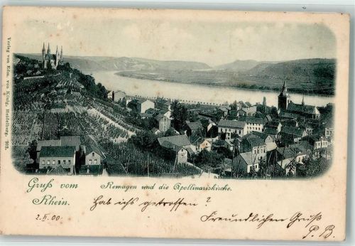 Remagen 1900 die Apollinariskirche