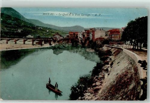 Millau le Quai et le Pont Lerouge