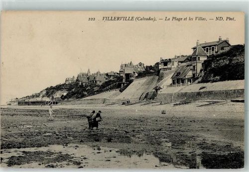 Villerville 1907 la Plage et les Villas